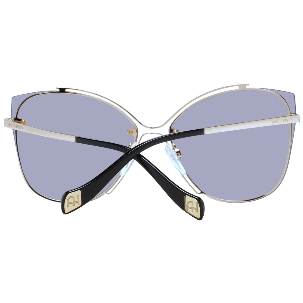 Ana Hickmann Gold Acetate Sunglasses