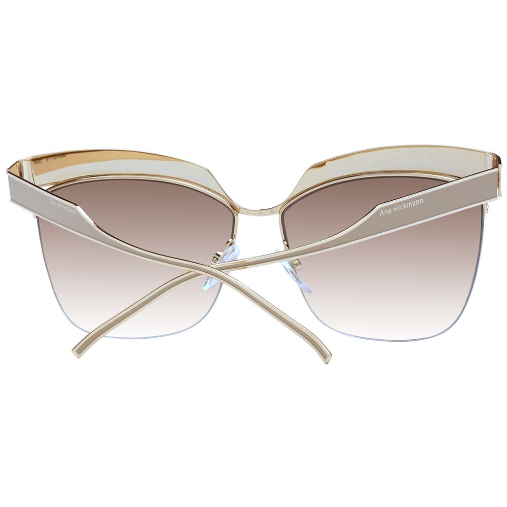 Ana Hickmann Gold Metal Sunglasses