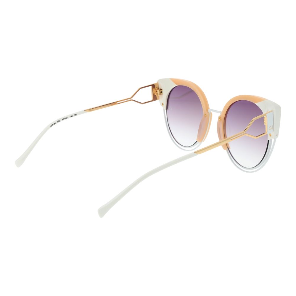 Ana Hickmann White Metal Sunglasses