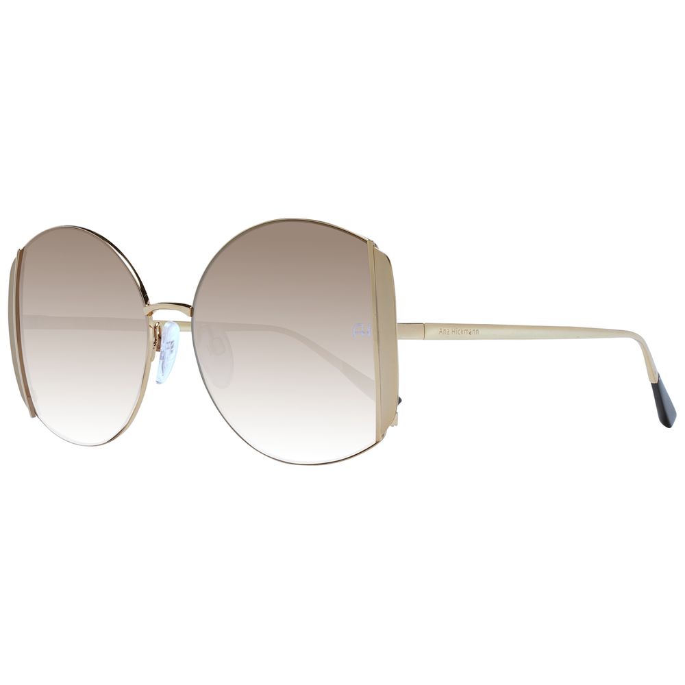 Ana Hickmann Gold Metal Sunglasses