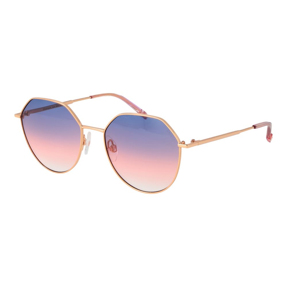 Ana Hickmann Gold Metal Sunglasses