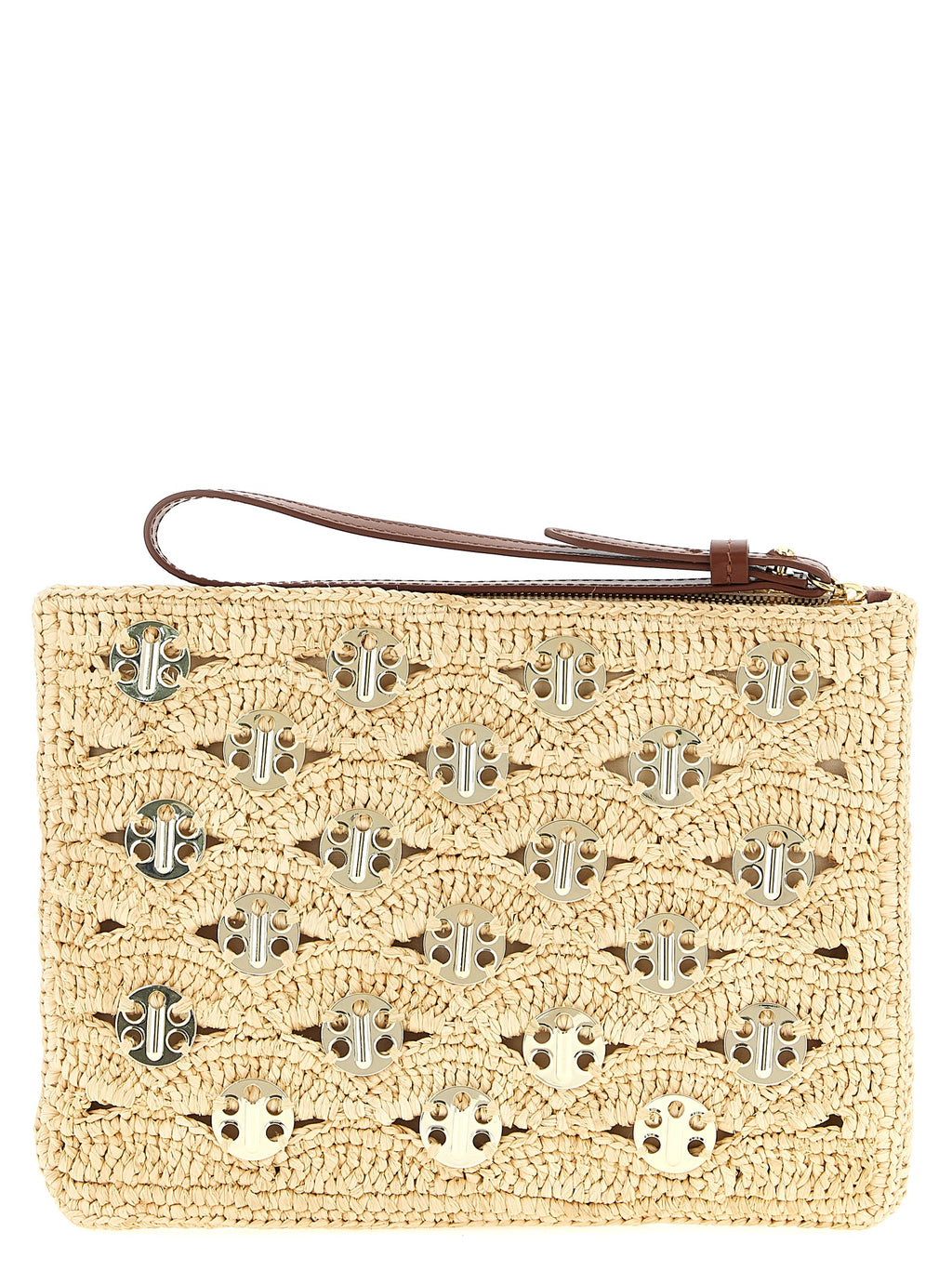 Paco Rabanne Beige Rayon Clutch Bag