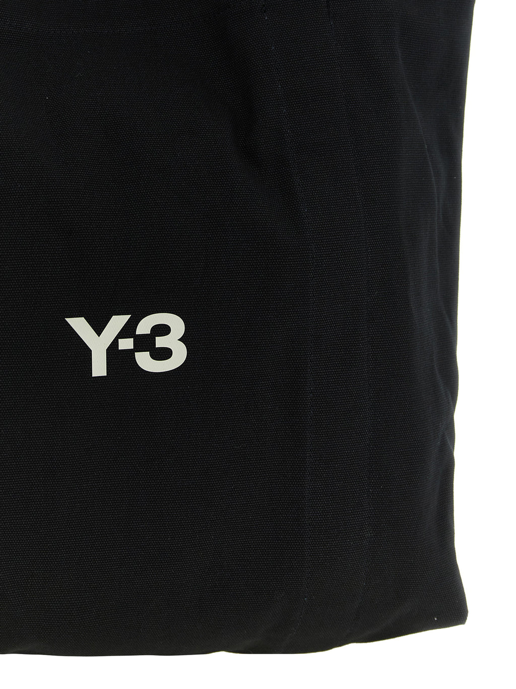 Y-3 Black Cotton Tote Bag