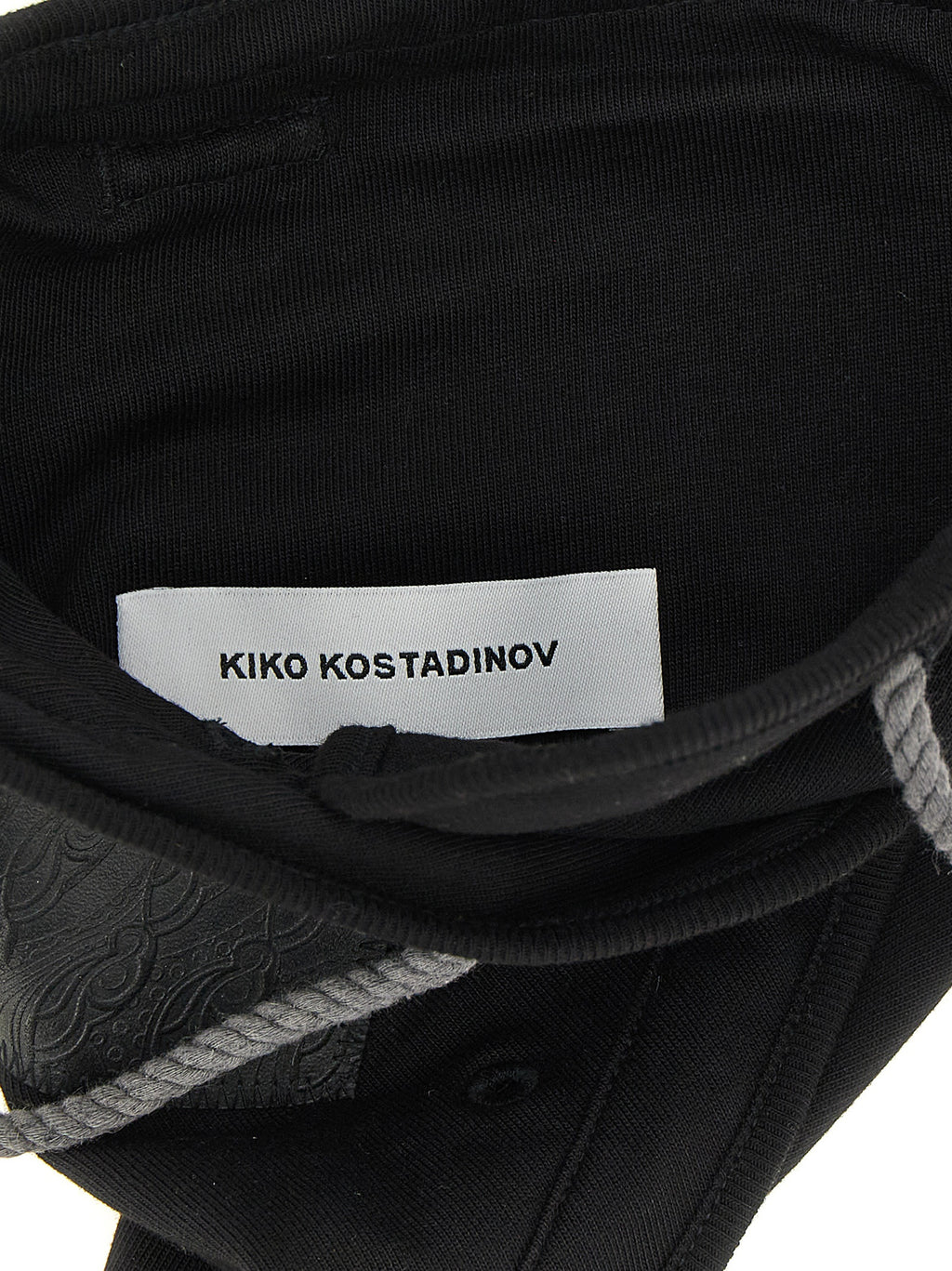 Kiko Kostadinov Black Cotton Crossbody Bag