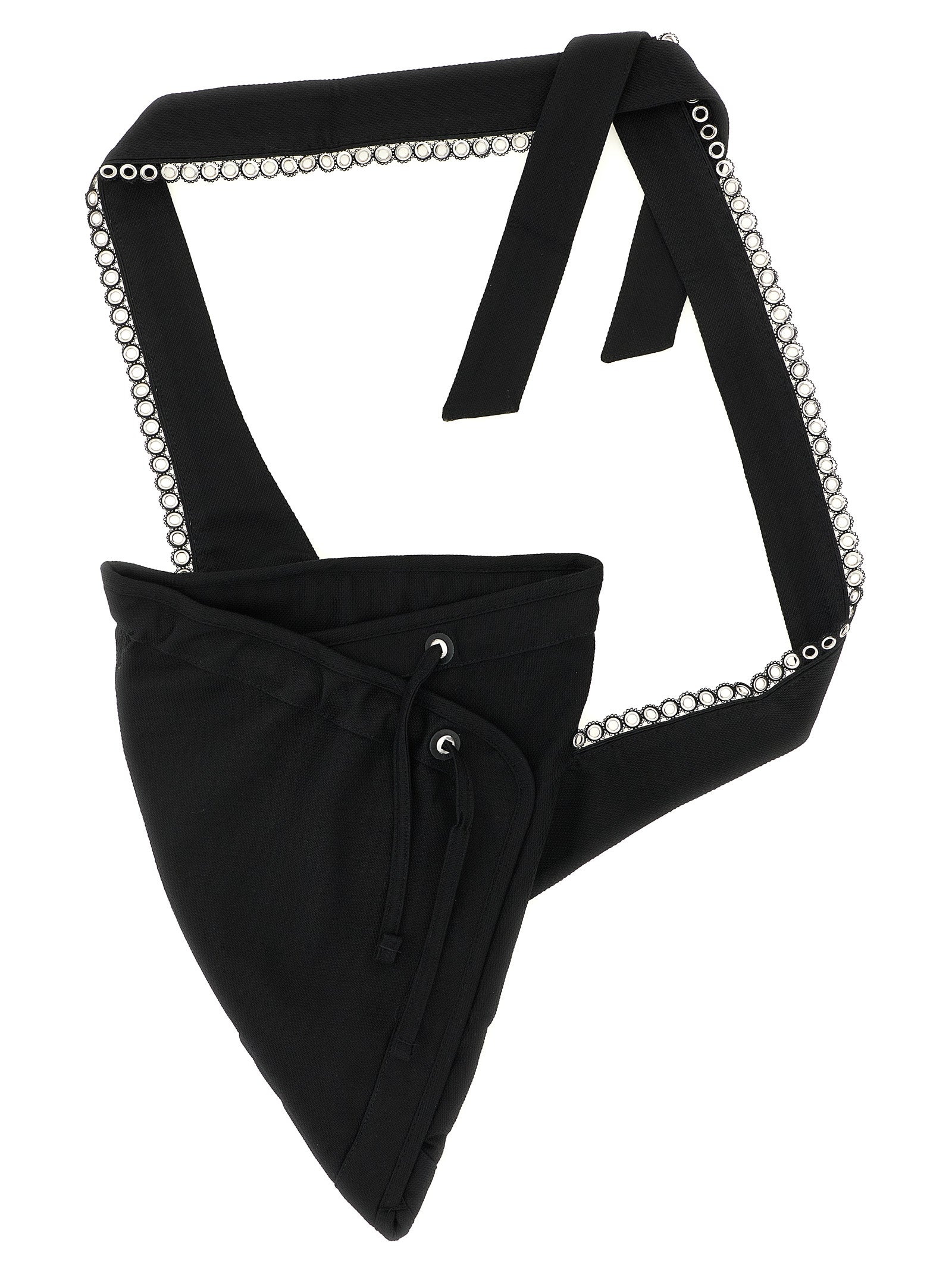 Kiko Kostadinov Black Cotton Crossbody Bag
