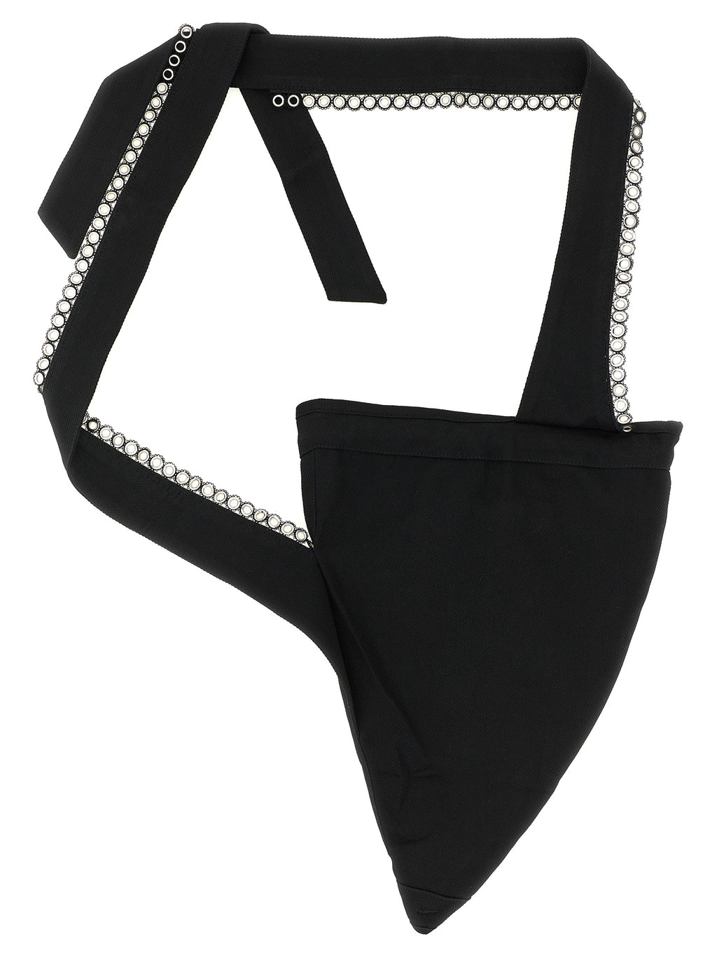 Kiko Kostadinov Black Cotton Crossbody Bag
