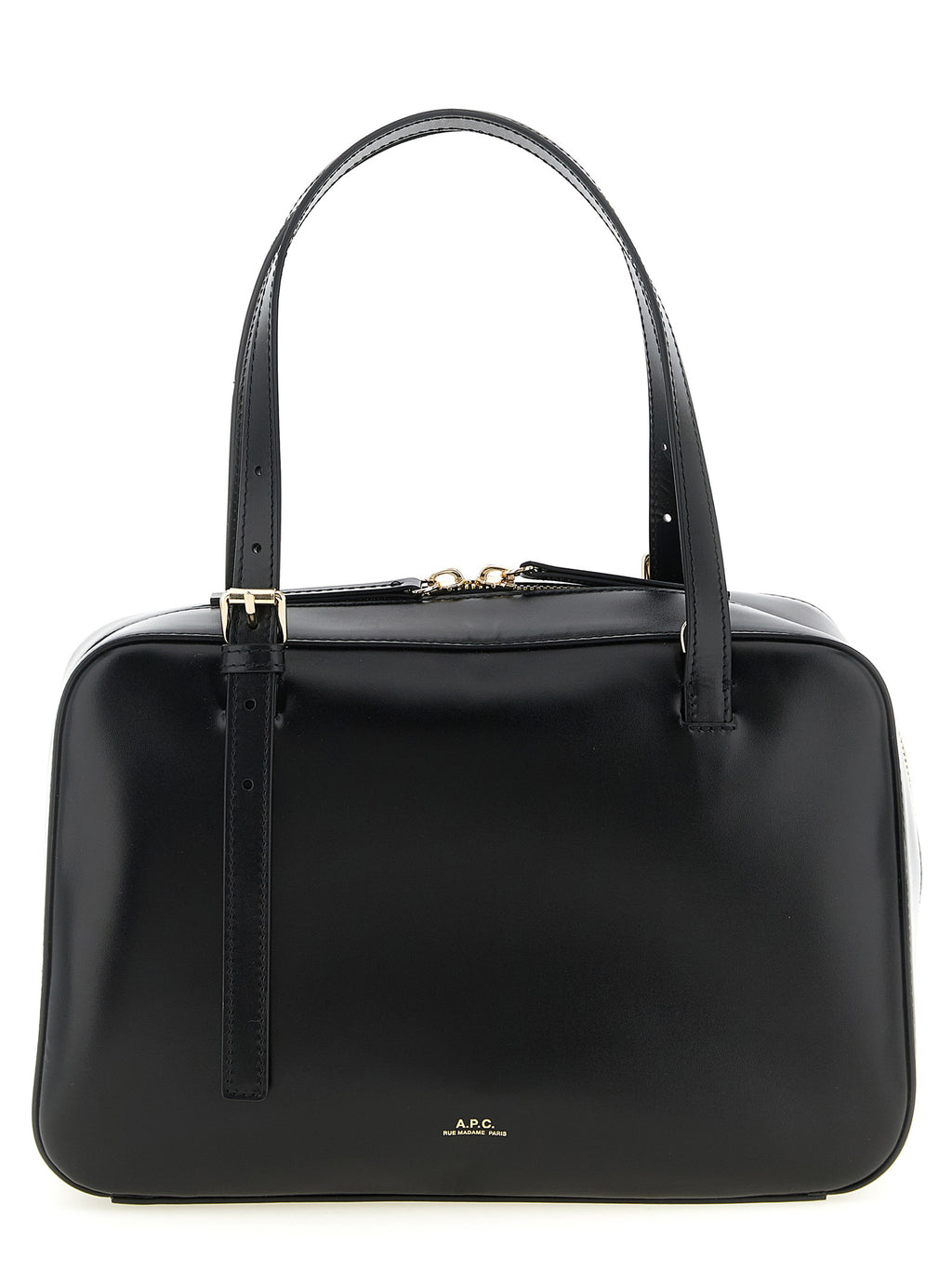 A.P.C. Black Cowhide Handbag