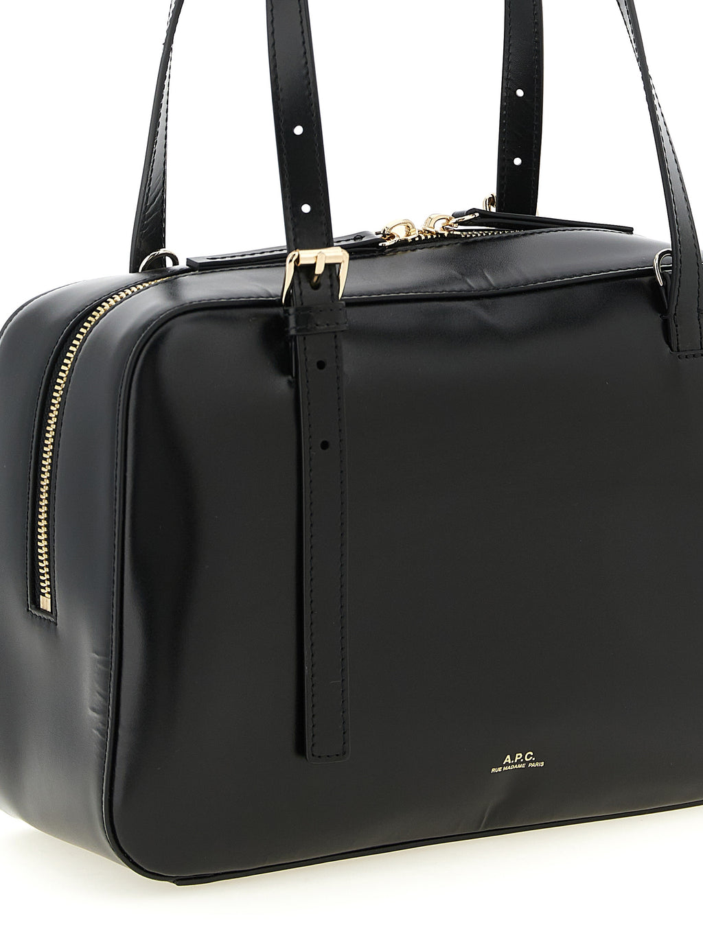 A.P.C. Black Cowhide Handbag