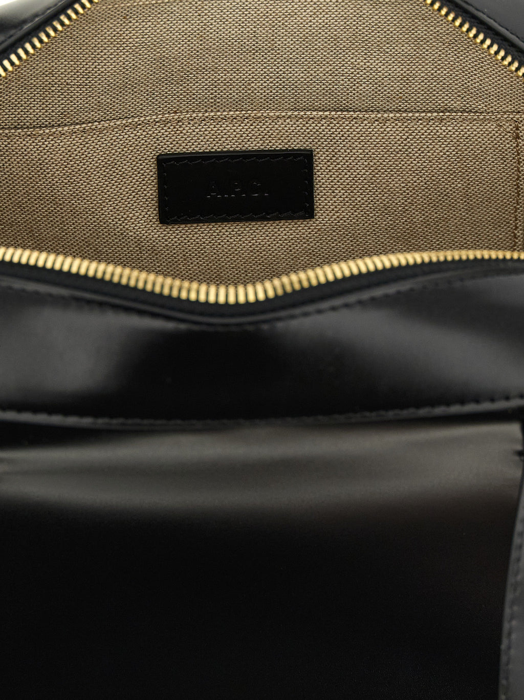 A.P.C. Black Cowhide Handbag