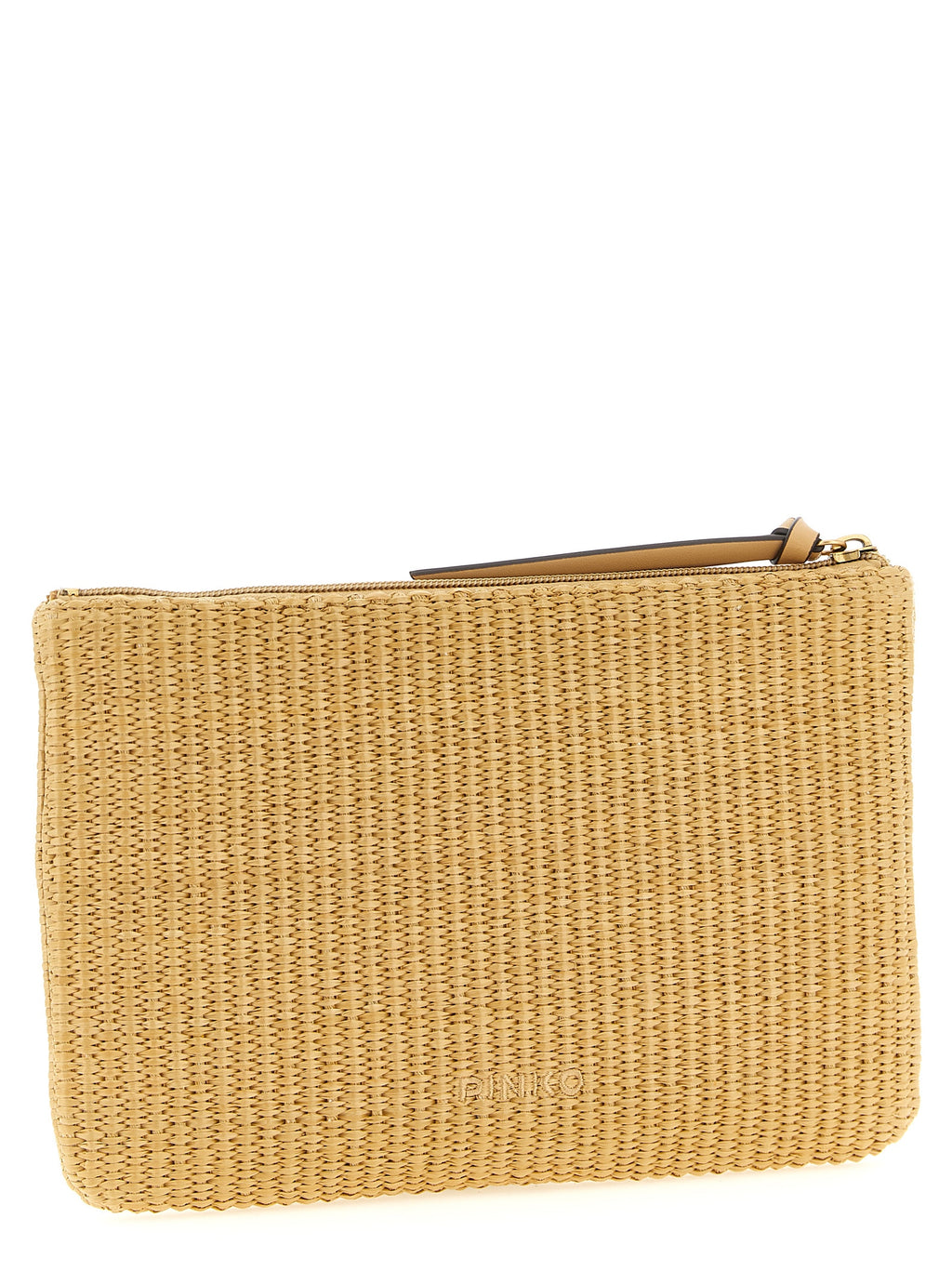 PINKO Beige Polypropylene Clutch Bag
