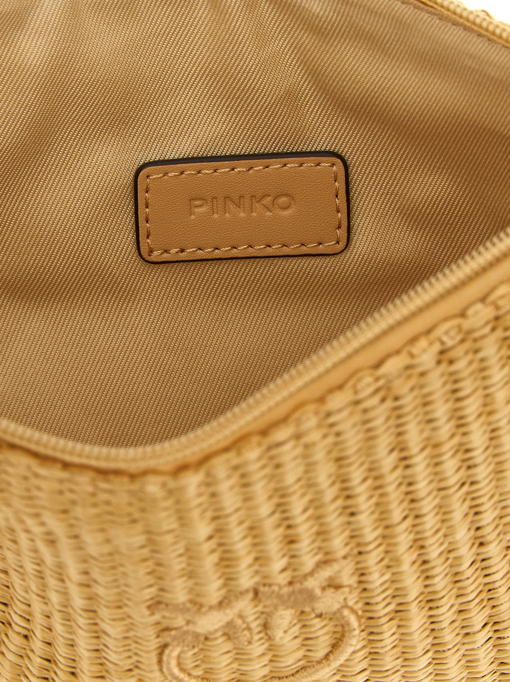 PINKO Beige Polypropylene Clutch Bag