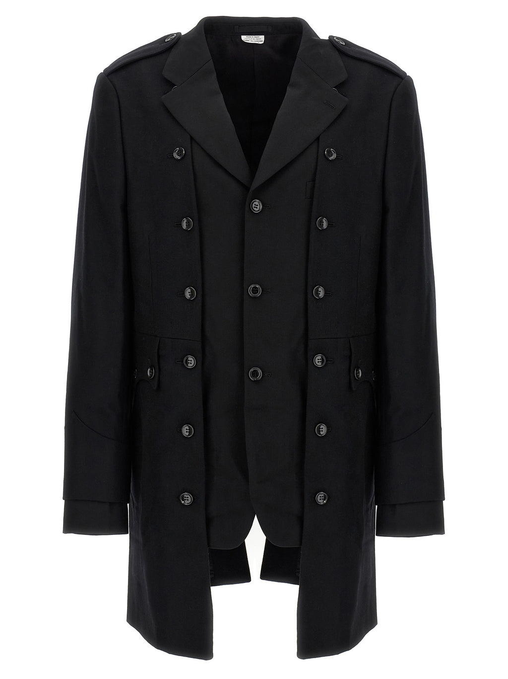 Comme Des Garçons Black Wool Coat