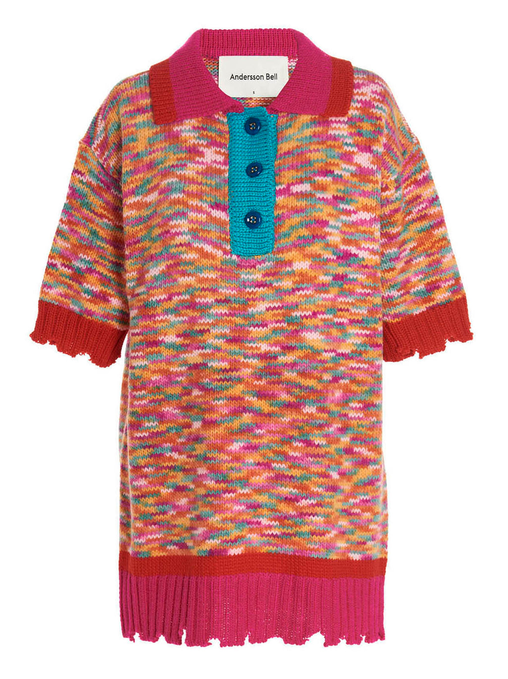 Andersson Bell Multicolor Marabou Polo Shirt