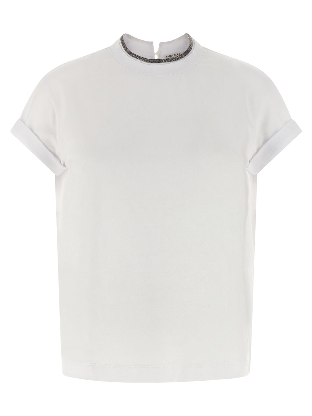 Brunello Cucinelli White Cotton T-Shirt