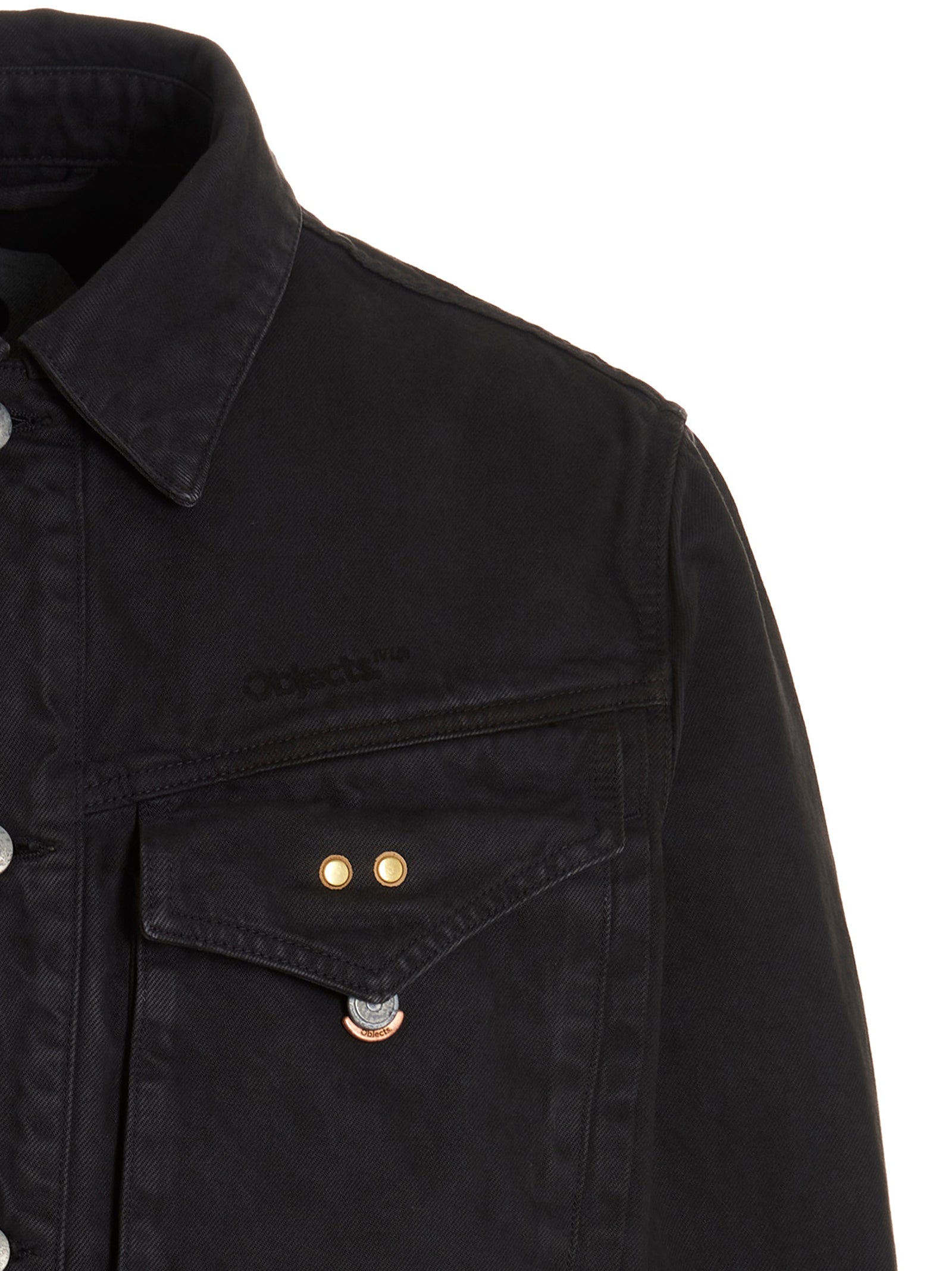 Objects IV Life Gray Cotton Denim Jacket