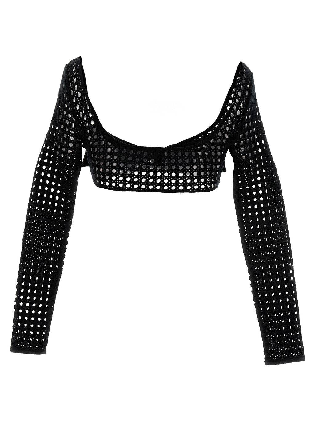 Giambattista Valli Black Polyester Long Sleeve T-Shirt