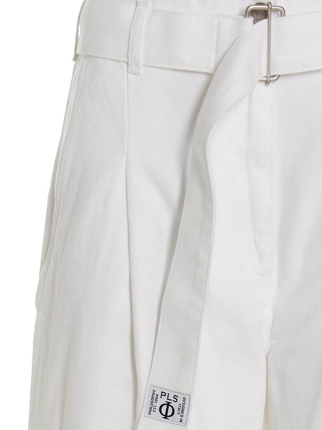 Philosophy White Cotton Casual Pants