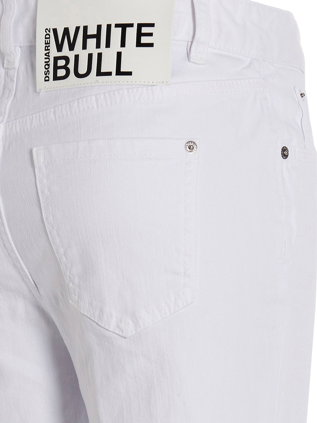 Dsquared² White Cotton Flared Jeans