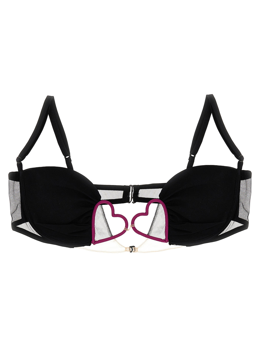 Nensi Dojaka Black Polyamide Bra