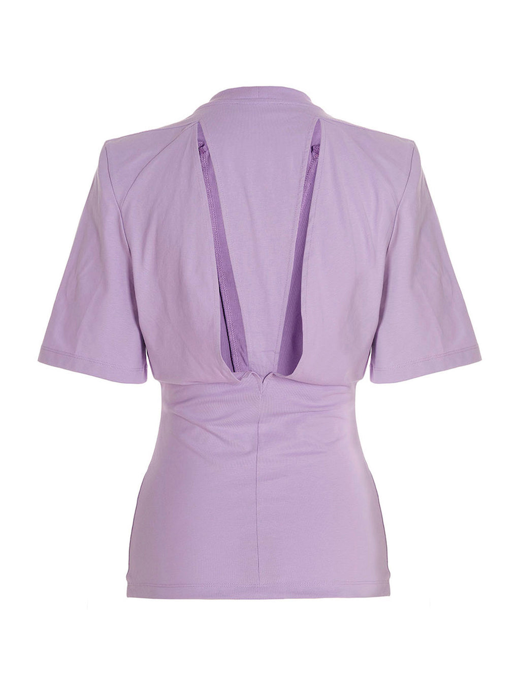 The Attico Purple Cotton T-Shirt