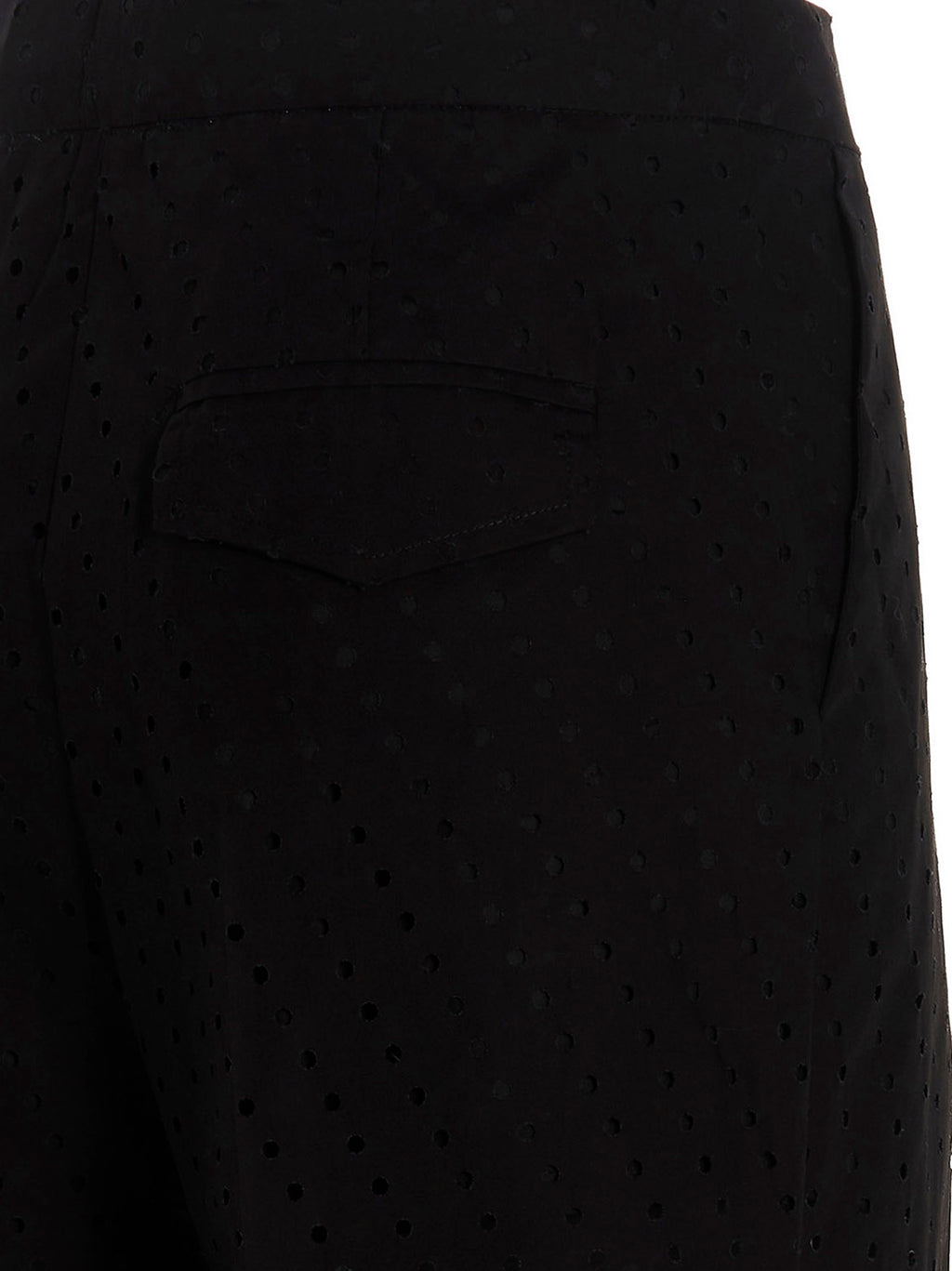 NUDE Black Cotton Pants