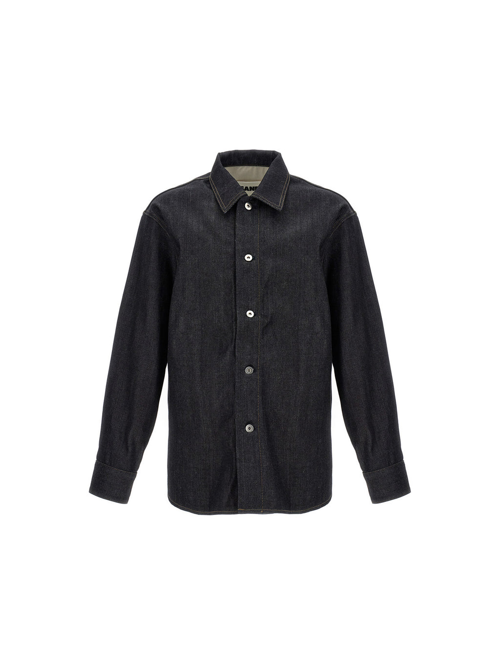 Jil Sander Blue Cotton Blouse