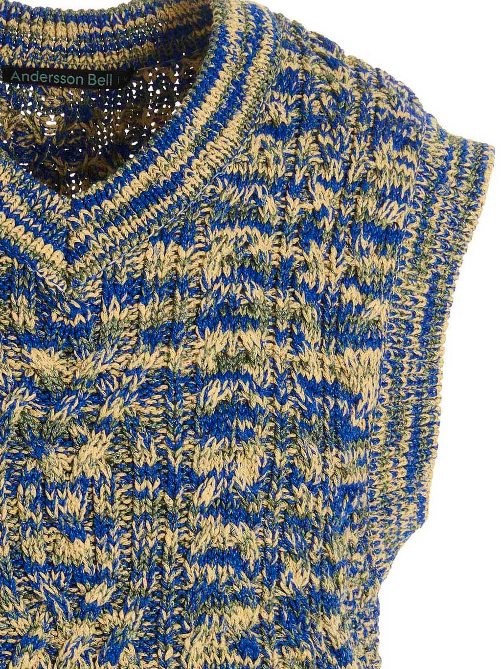 Andersson Bell Multicolor Cotton Sleeveles Sweater