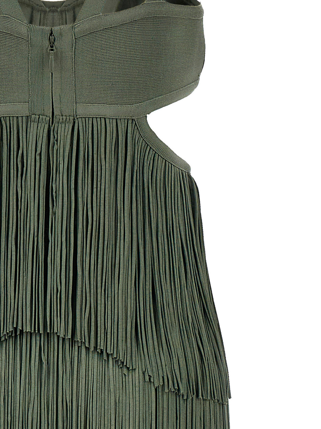 Hervé Léger Bicolor Rayon Long Dress