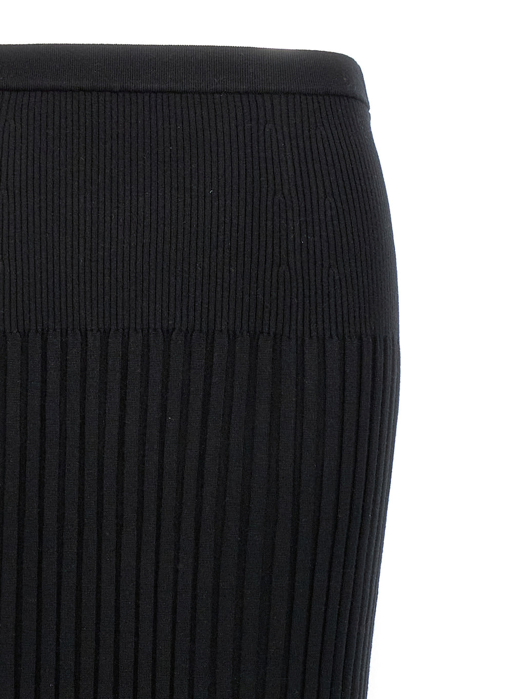 Proenza Schouler Black Silk Midi Skirt