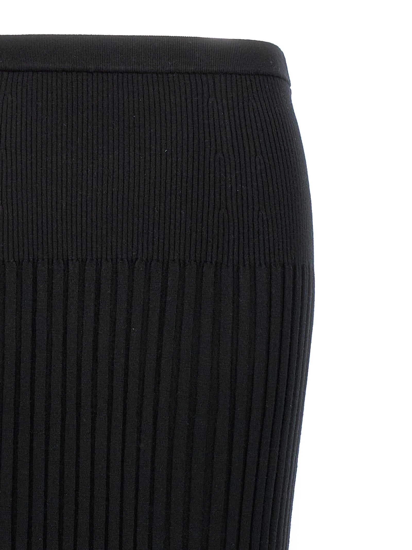 Proenza Schouler Black Silk Midi Skirt