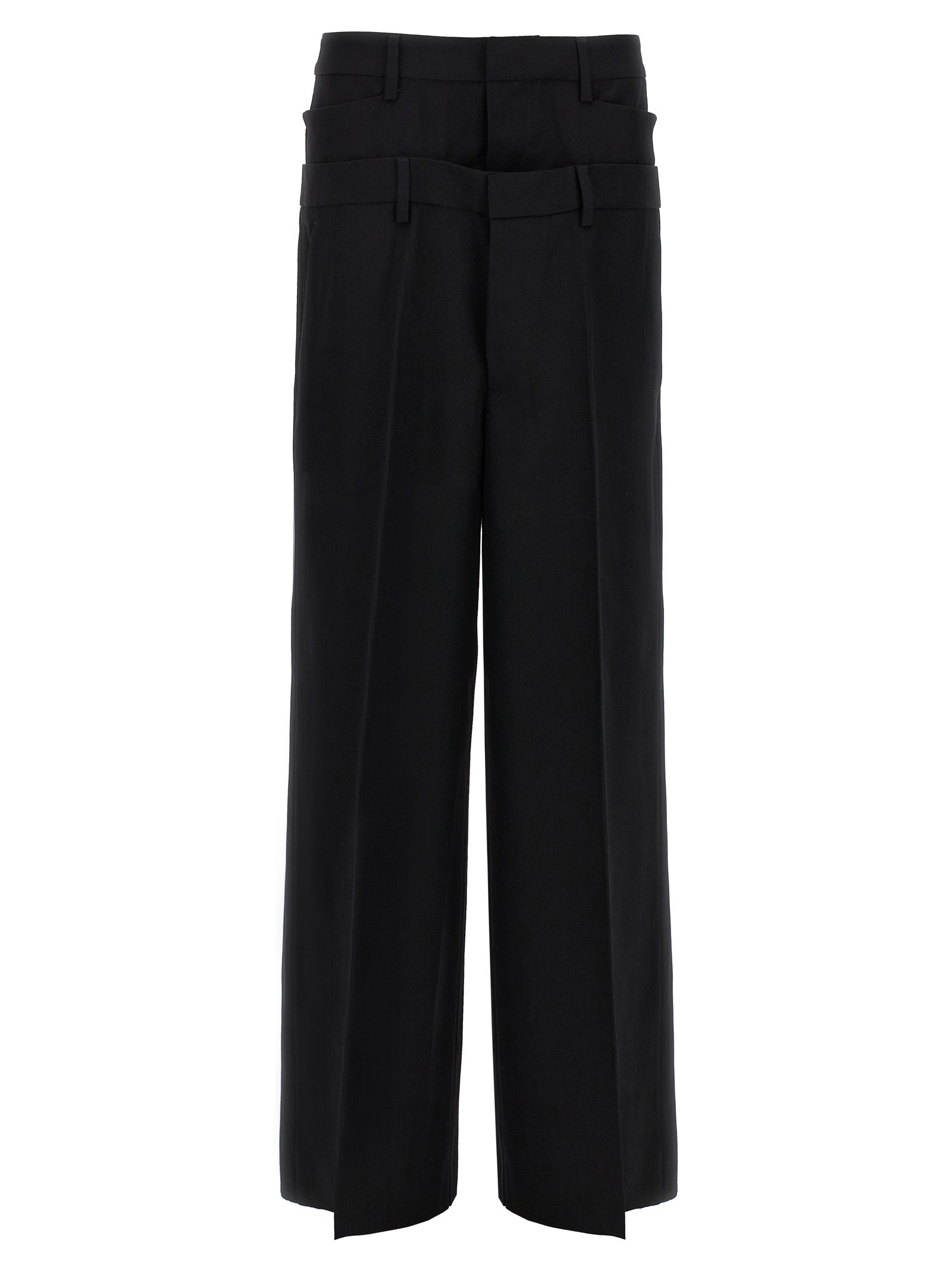 Dsquared² Black Virgin Wool Dress Pants