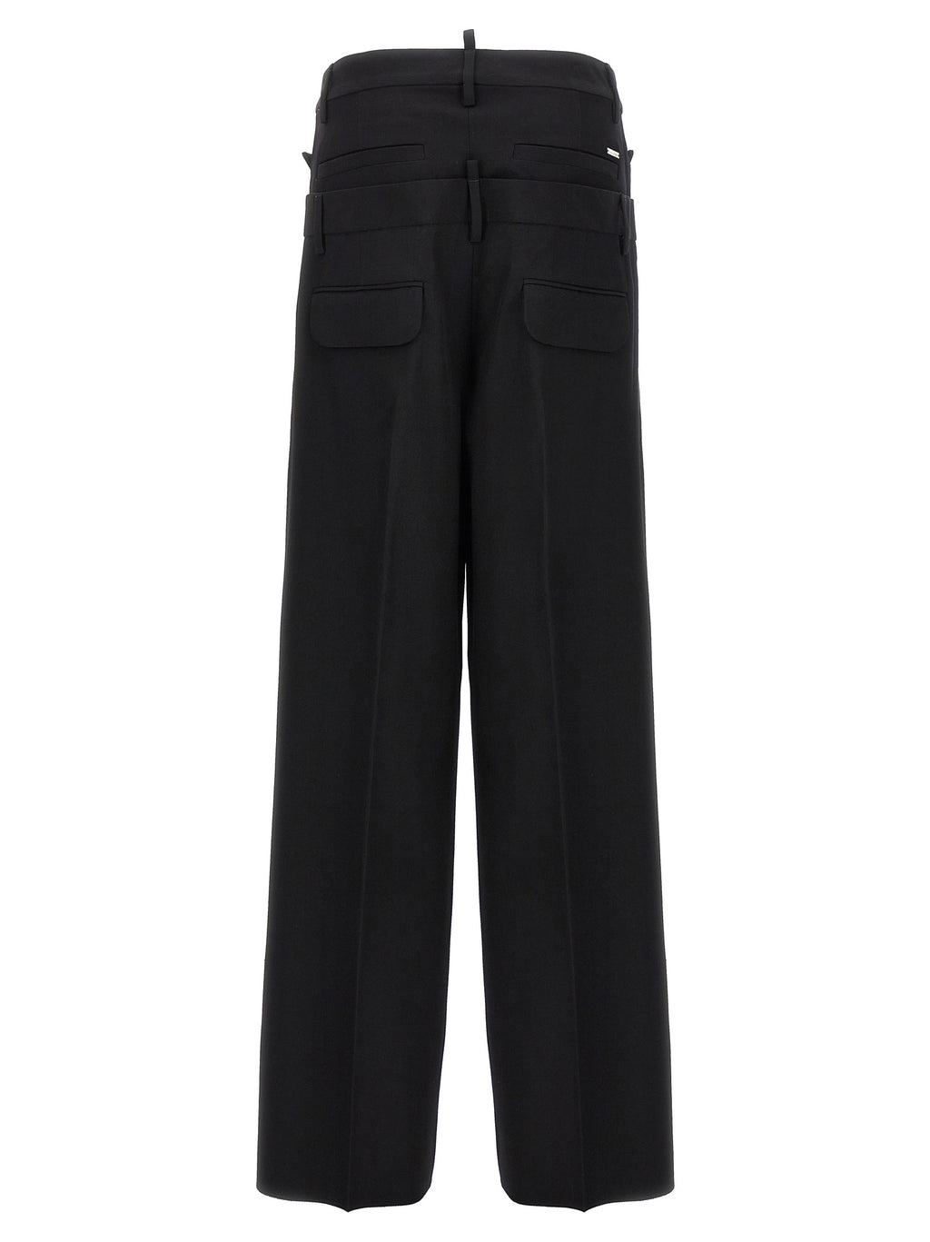 Dsquared² Black Virgin Wool Dress Pants