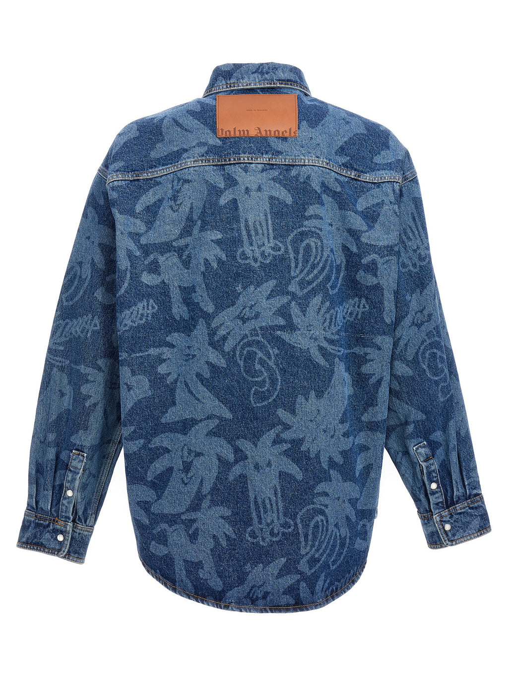 Palm Angels Blue Cotton Denim Jacket