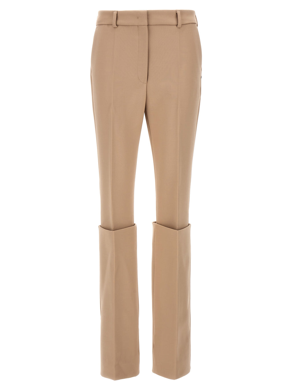Sportmax Beige Polyester Dress Pants