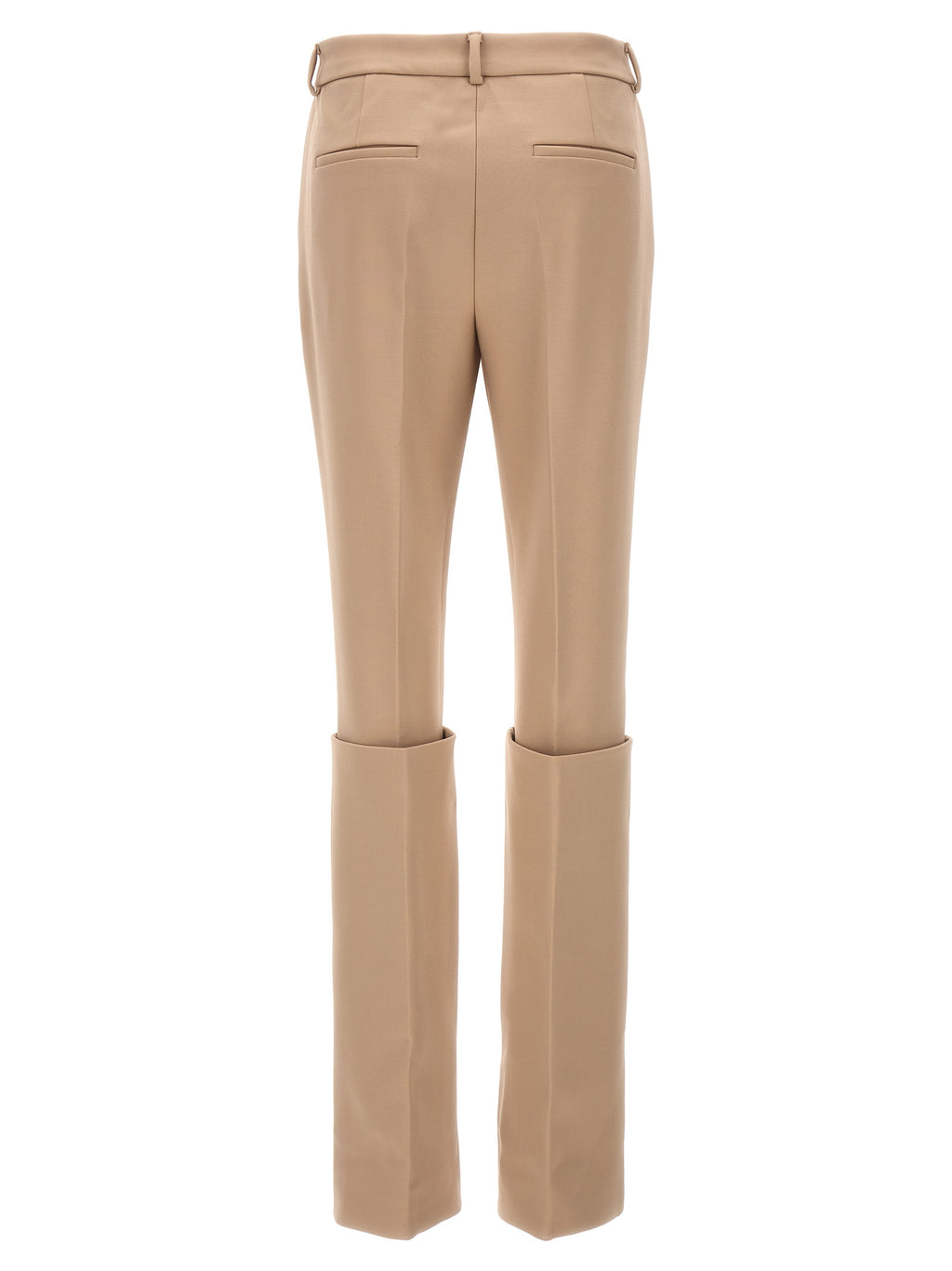Sportmax Beige Polyester Dress Pants