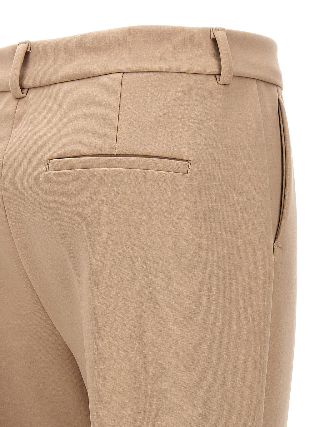 Sportmax Beige Polyester Dress Pants