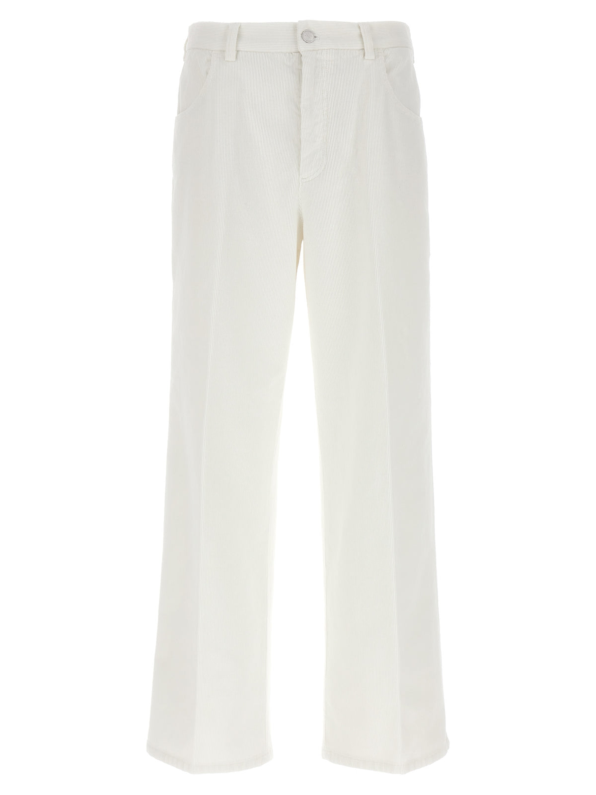 CELLAR DOOR White Cotton Casual Pants