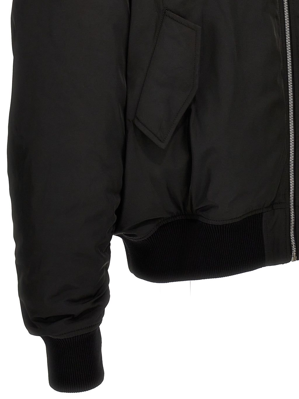 1989 Studio Black Polyester Bomber