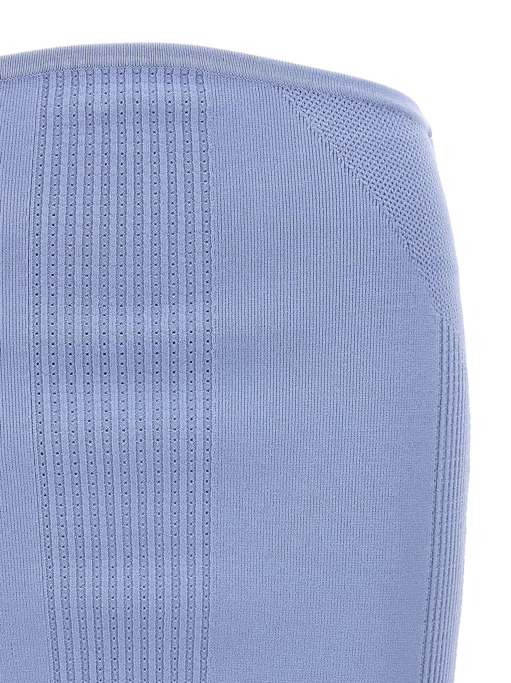 Hervé Léger Blue Viscose Long Skirt