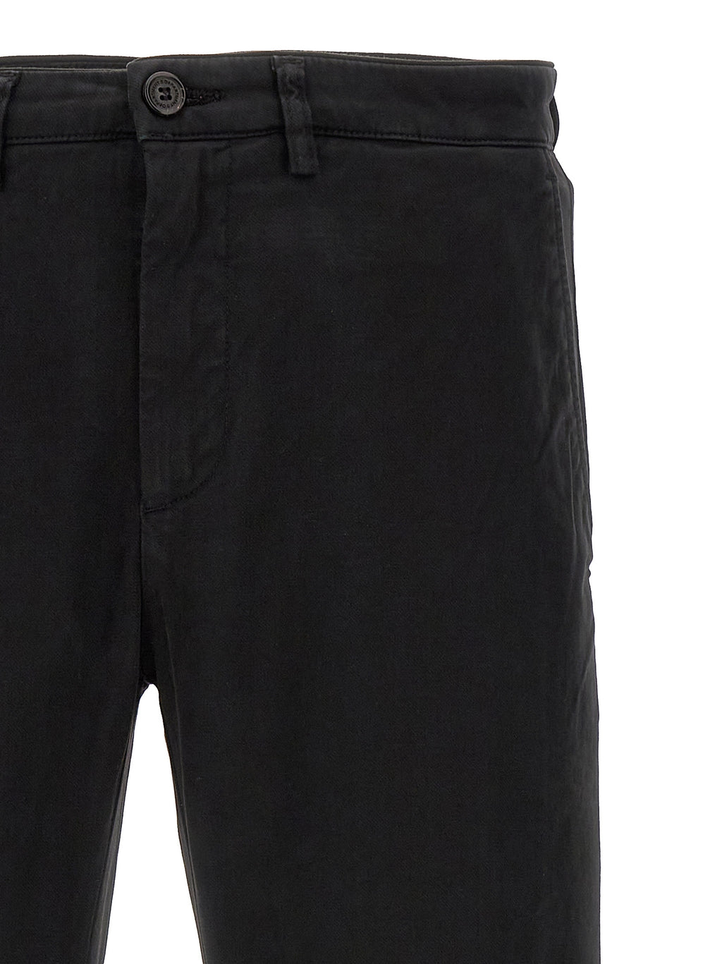 Department 5 Black Cotton Casual Pants