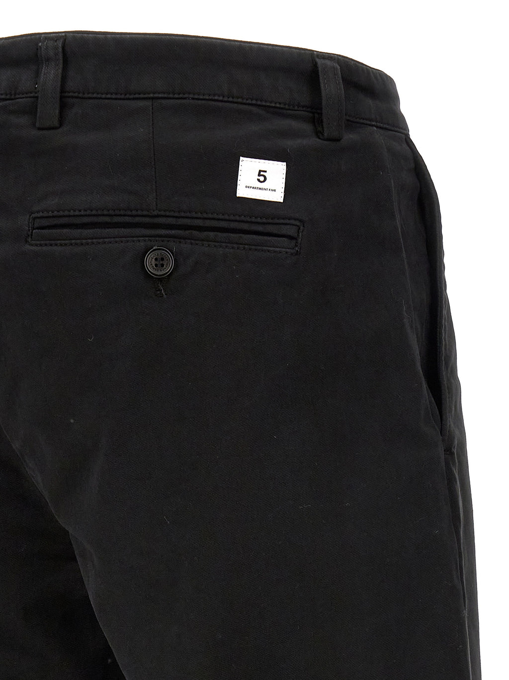 Department 5 Black Cotton Casual Pants