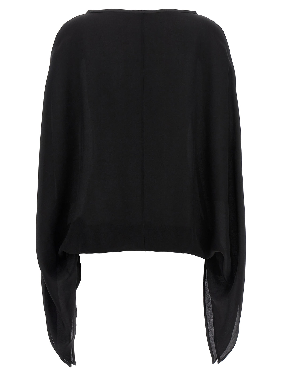 DI.LA3 PARI' Black Silk Blouse