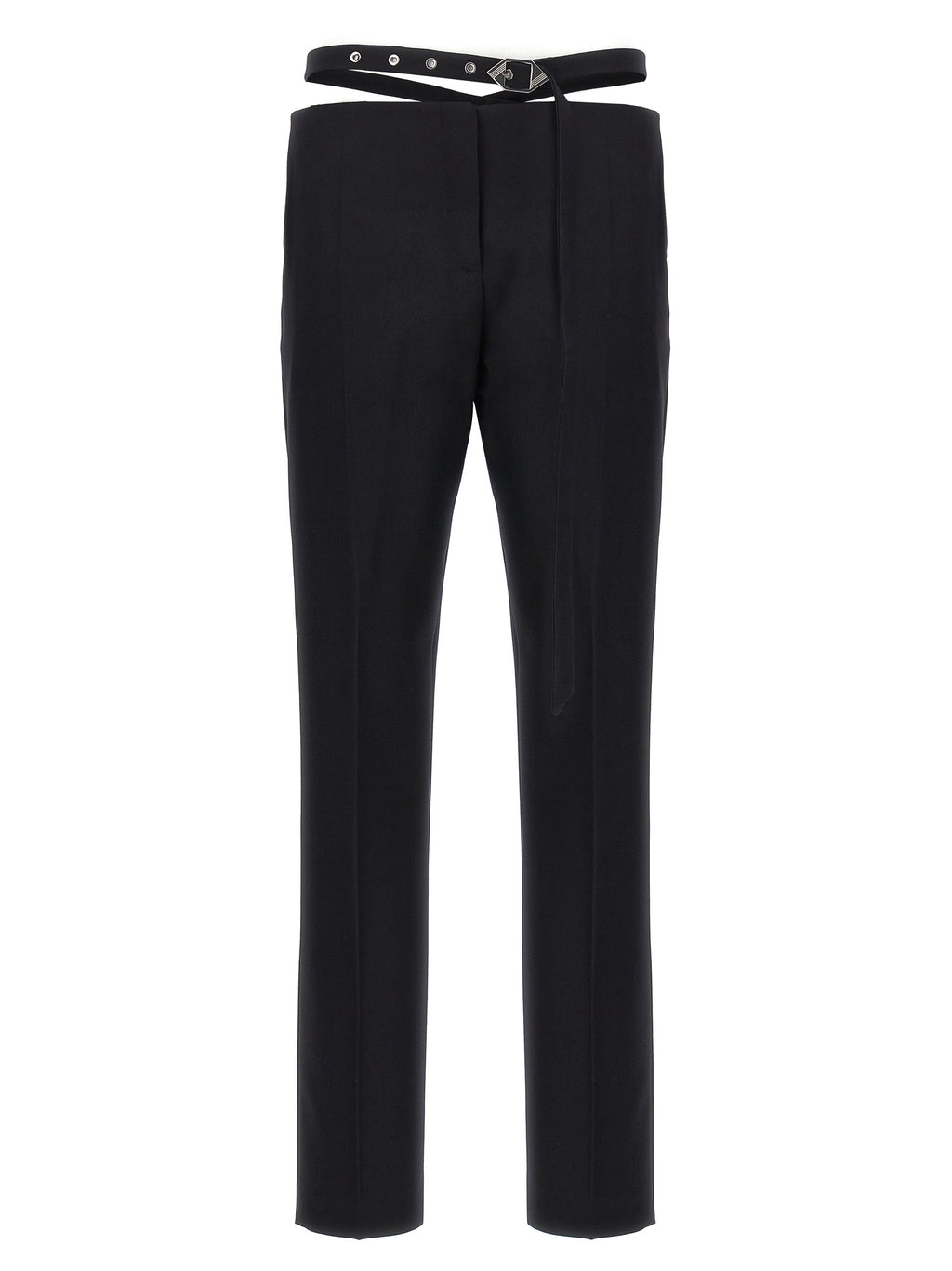 The Attico Black Virgin Wool Dress Pants