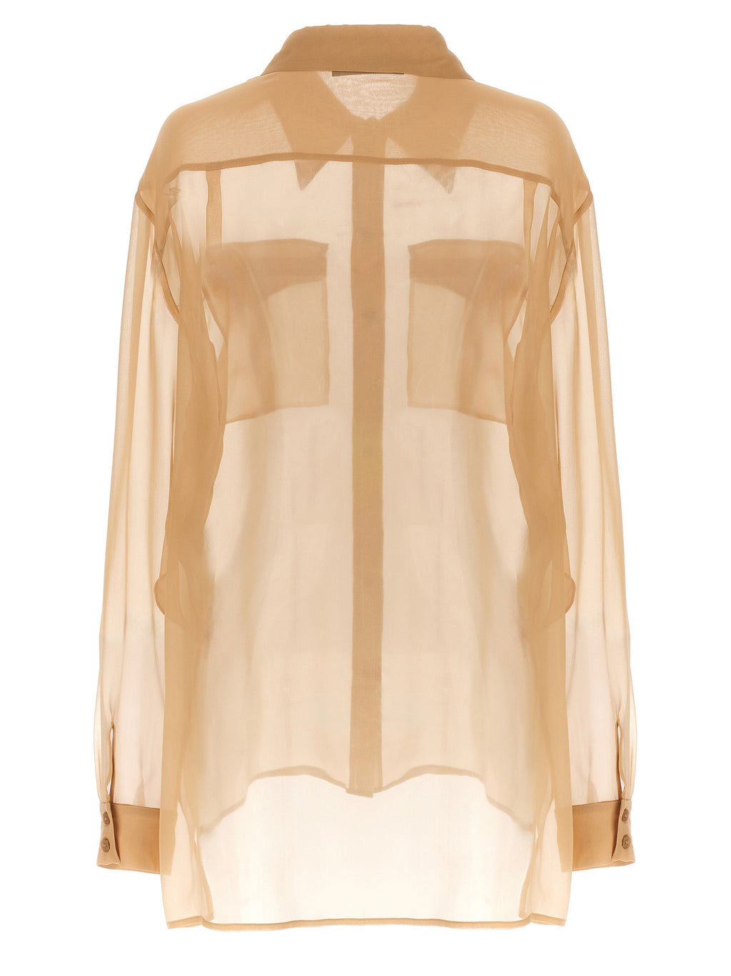 Alberta Ferretti Beige Silk Blouse