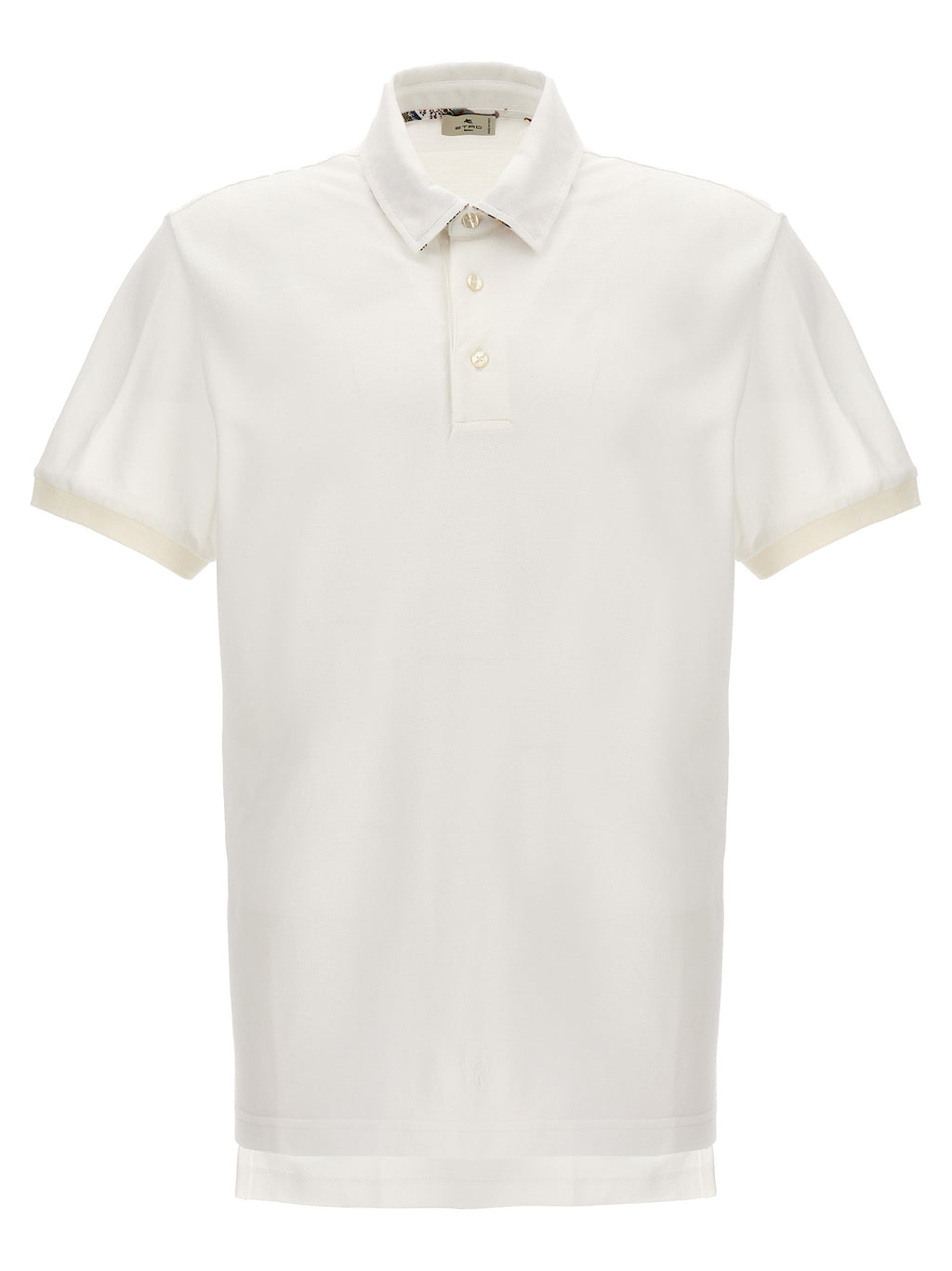 Etro White Cotton Polo Shirt