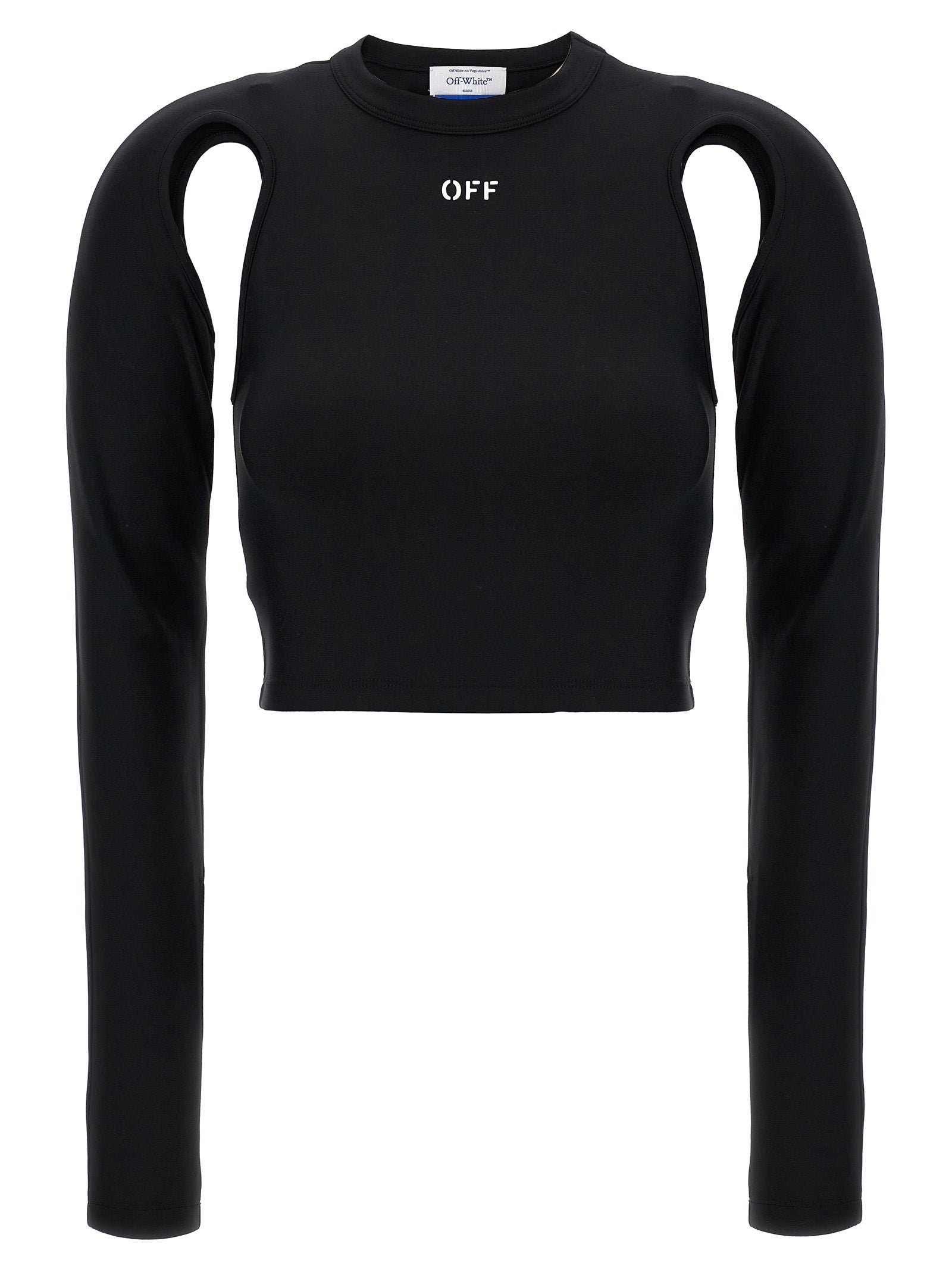 Off-White Black Polyamide Long Sleeve T-Shirt