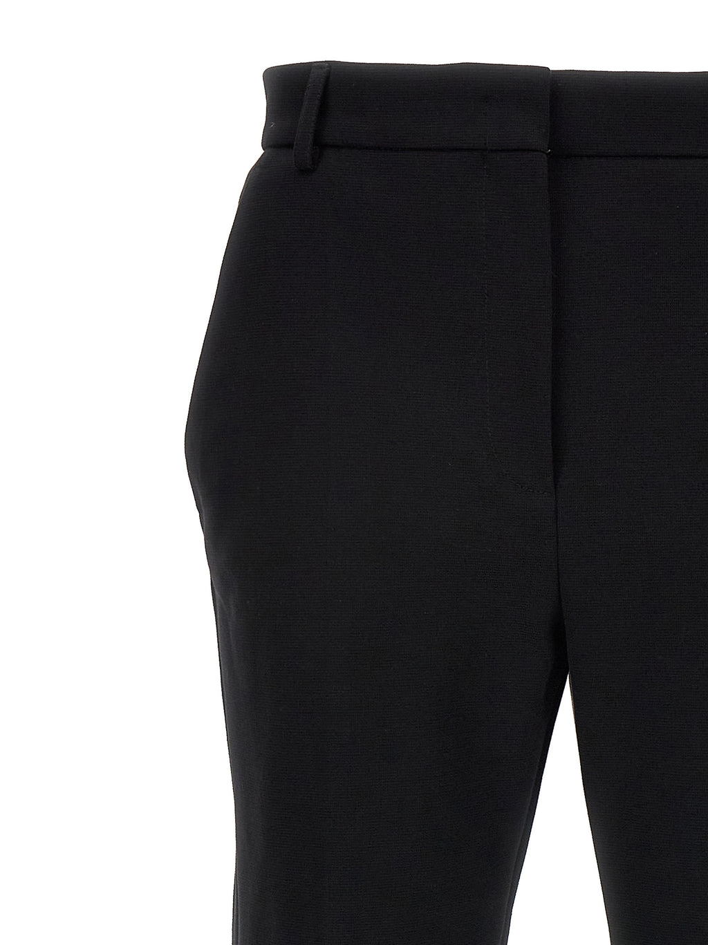 Sportmax Black Cotton Casual Pants