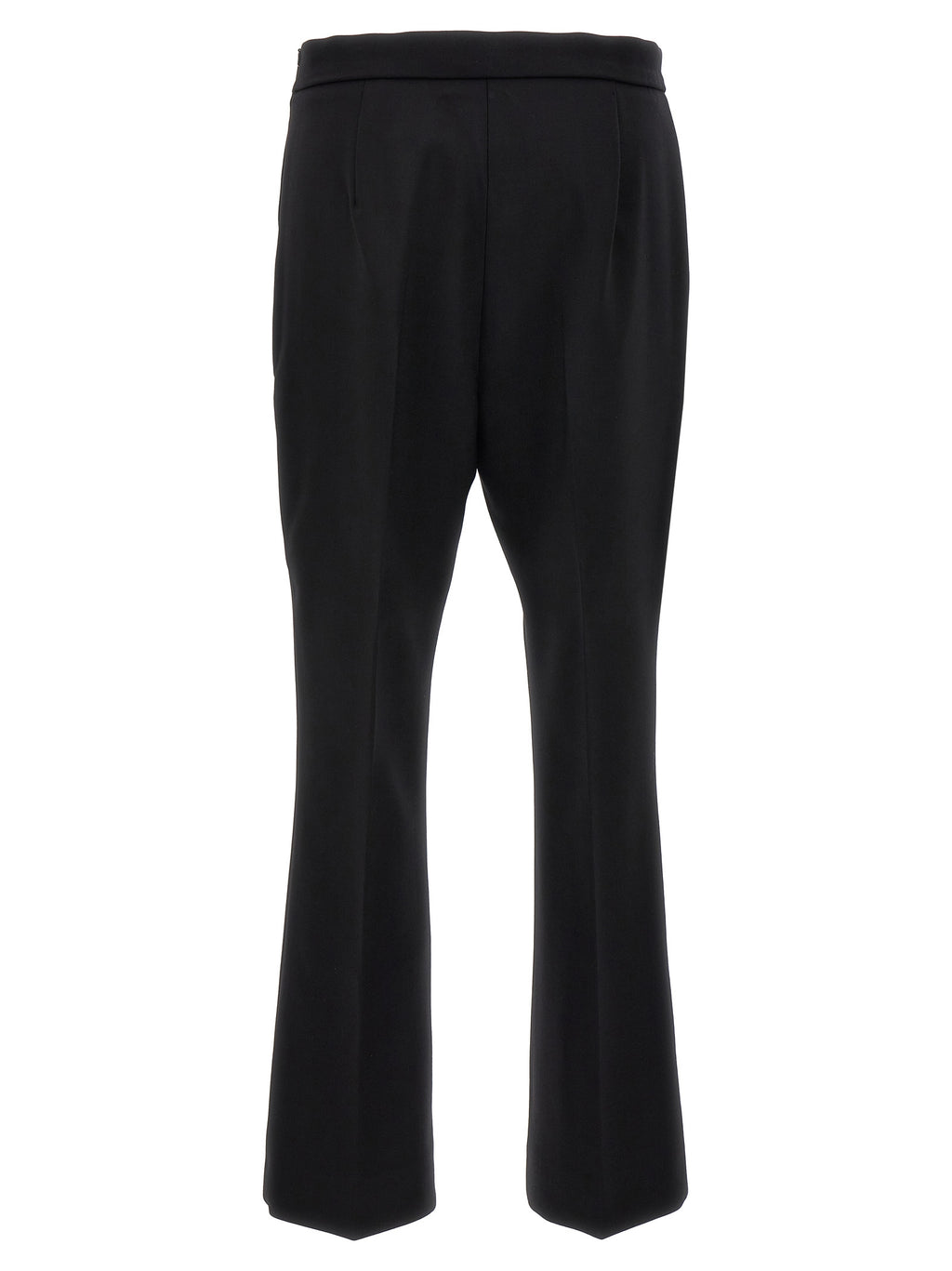 Max Mara Black Virgin Wool Cropped Pants