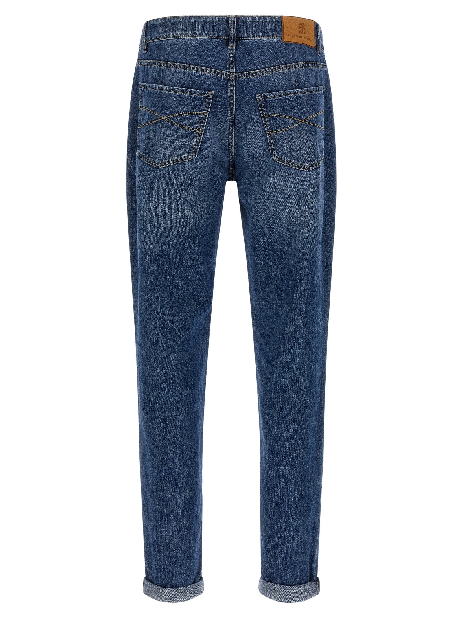 Brunello Cucinelli Blue Cotton Jeans Denim