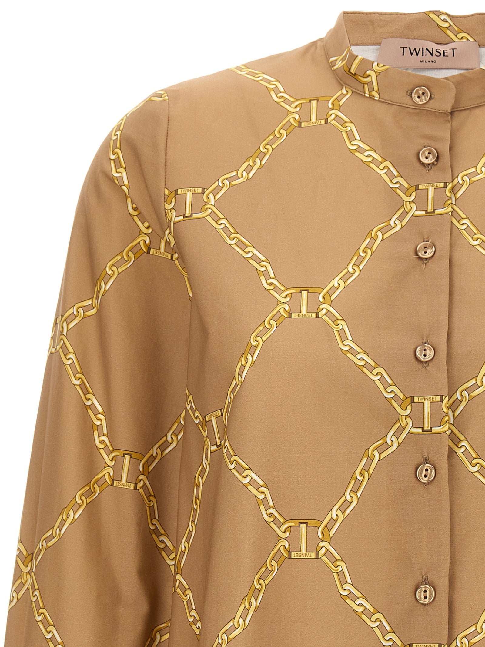 Twinset Beige Cotton Blouse